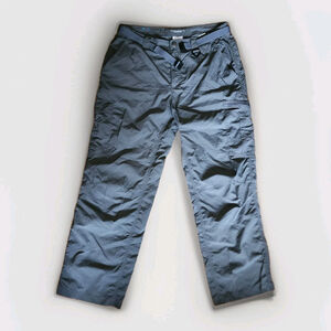 Columbia PFG Cargo Hiking Gray Pant Men's Sz 36/30 Gray Outdoor Fishing & Belt